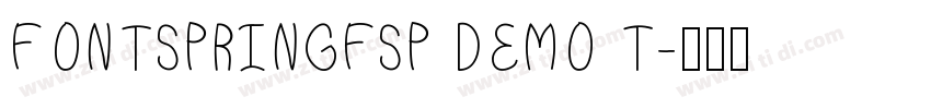 FONTSPRINGFSP DEMO T字体转换